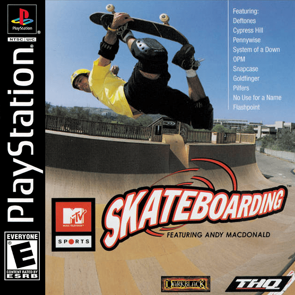 MTV Sports Skateboarding box art for Playstation